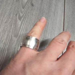 Silver metalsmiths pinky ring